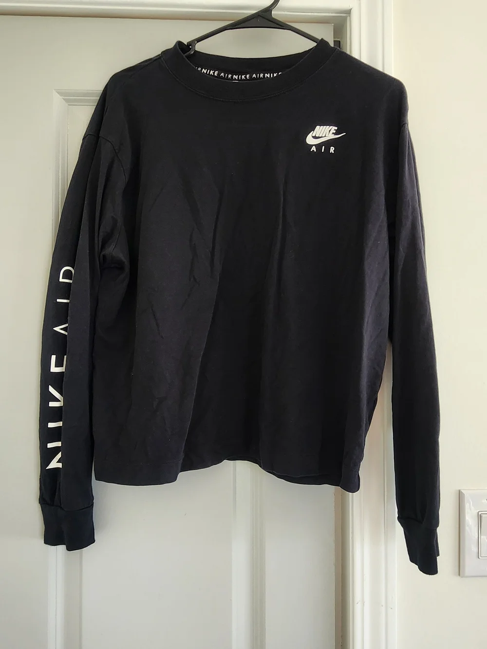 Nike Black Long Sleeve Air Logo Tee